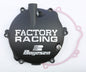 Boyesen Factory Racing Clutch Cover in black, designed for high-performance motorcycle clutch systems.