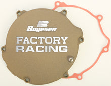 Load image into Gallery viewer, Boyesen Factory Racing Clutch Cover in magnesium, designed for high-performance motorcycle clutch systems, featuring durable construction.