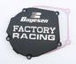 Boyesen Factory Racing Ignition Cover in black, designed for motorcycle ignition systems, with sleek black finish and durable construction.