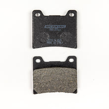 Load image into Gallery viewer, Braking semi-metallic brake pad set 31-661S, compatible with vehicle brakes, showing new brake pads with metal backing plates.