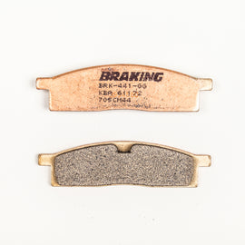 Braking Sport Sintered Brake Pad Set 31-705 for motorcycles, showing metallic brake pads with branding details