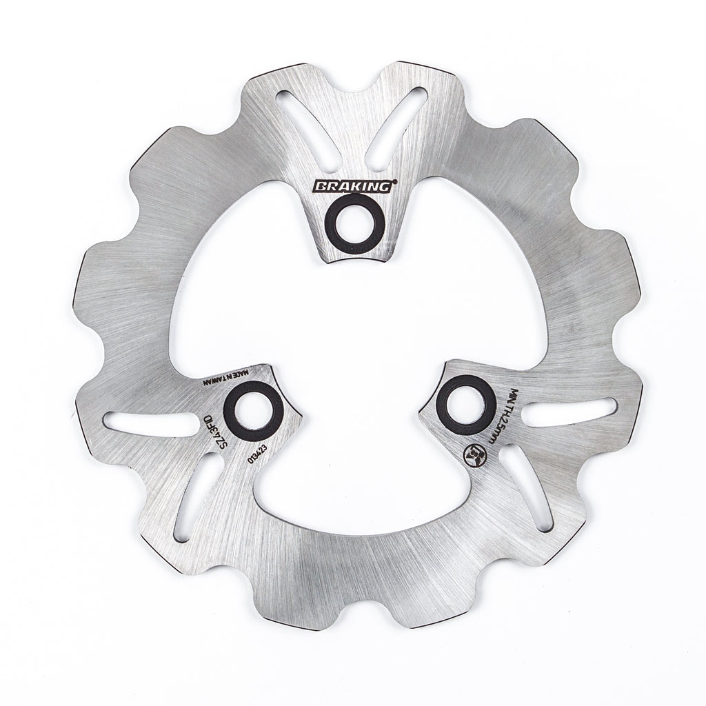 Front Braking Rotor by Braking, model 32-4226, showcasing the ventilated metal disc for effective braking performance.