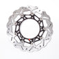 Braking SK2 directional left rotor for brakes, featuring a sleek metal finish and mounting holes for vehicle compatibility.