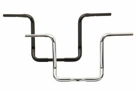 Chrome Burly Brand 15-inch Bagger Bar with 1.25-inch T-bar handlebars for motorcycle handlebars customization.