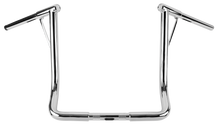 Load image into Gallery viewer, Chrome Burly Brand Louie-Bagger 16-inch handlebars with 1.25-inch tubing, designed for custom motorcycle builds.