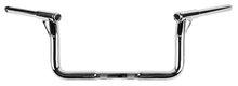 Load image into Gallery viewer, Chrome Burly Brand Louie-Bagger 8-inch handlebars with 1.25-inch tubing, designed for motorcycle handlebars and custom bikes.