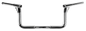 Chrome Burly Brand Louie-Bagger 8-inch handlebars with 1.25-inch tubing, designed for motorcycle handlebars and custom bikes.