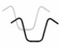 Chrome Burly Brand Narrow 14-inch Apehangers handlebars with 1-inch diameter for motorcycle handlebar replacement.