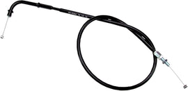 Motion Pro black vinyl throttle pull cable 70-4284 for motorcycle control lines, showing the cable with black vinyl coating and metal fittings.