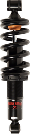 Burly Brand Stiletto Shock 13.5-inch suspension for Softail M8, featuring black coil spring and durable metal components.