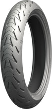 Load image into Gallery viewer, Michelin Road 5 front motorcycle tire 120/60 ZR17 radial tubeless, showing tread pattern and sidewall details.