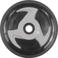 Silver PPD idler wheel measuring 7.09 inches by 20mm, with smooth surface and mounted on a metal bracket for machinery use.