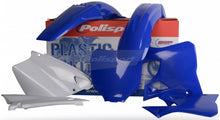 Load image into Gallery viewer, Blue Polisport Plastics body kit for motorcycles, featuring durable plastic panels with a sleek design and mounting points.