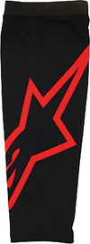 Alpine Star black and red knee sleeve in large/xl size, providing support and compression for athletic or sports activities.