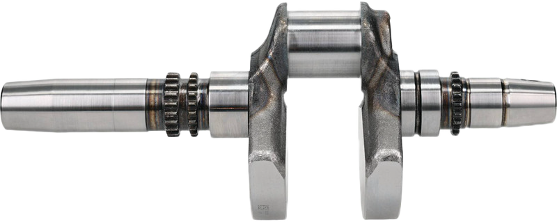 Hot Rods engine crankshaft 421-HR00127 with detailed metal machining and precision components, designed for high-performance engines.