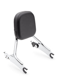 Cobra Detach Backrest with short medium pad in chrome finish for Chieftain 14-25 motorcycle, body style, model 82-96750.