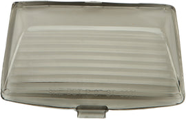 Smoked replacement lens for HardDrive hard drive front fender tip light, part 820-0397, showing the lens's dark tinted appearance.