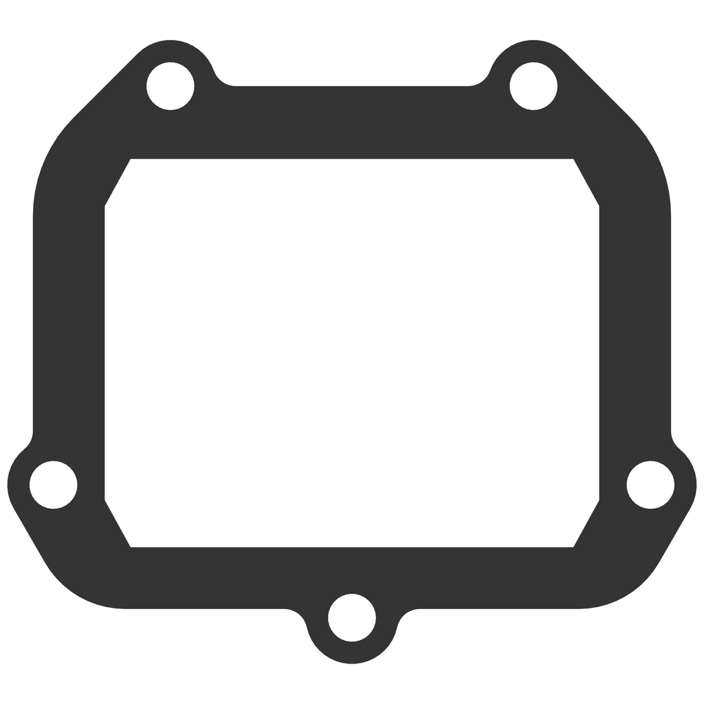 Moto Tassinari Vforce3 gasket for intake, carb, and fuel system, with detailed view of the gasket component.