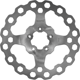 GALFER 11.8-inch solid stainless steel Cubiq Fr brake rotor for motorcycles, durable and precision-engineered for reliable stopping power.