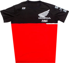 Red DCOR Honda Team2 T-shirt in large size, featuring the Honda logo and team design, displayed flat on a white background.