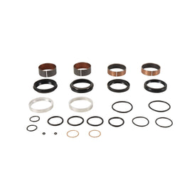 Pivot Works suspension seal and bushing kit for forks, part number 52-09208, showing various seals and bushings for motorcycle forks.