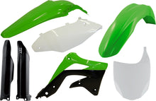 Load image into Gallery viewer, Acerbis full plastic kit in green for street motorcycle, includes front and rear fairings and side panels.