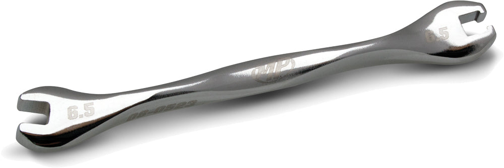 Motion Pro Spoke Wrench Ergo 6.5mm tool for motorcycle wheel spoke adjustments, featuring ergonomic handle design.