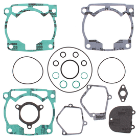 Vertex Top End Gaskets 681-0327 set showing rubber seals and gasket components for engine top end sealing.