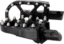 Load image into Gallery viewer, Passenger footpeg for Indian Challenger motorcycle by Flo Motorsports, showing metal construction with mounting hardware.