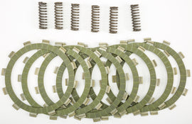 EBC Motorcycle Brakes Street Racer Clutch Kit SRC74, clutch components with metallic and rubber parts, designed for high-performance bikes.