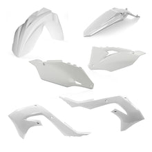 Load image into Gallery viewer, Acerbis white plastic kit with various molded components, designed for motorcycle or dirt bike repairs and customization.