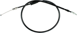 Motion Pro black vinyl throttle cable 70-20408 for motorcycle controls, showing the flexible cable with black vinyl coating.