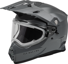 Load image into Gallery viewer, Trekker Cw Solid Helmet Elec Shld Grey Lg