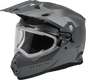 Trekker Cw Solid Helmet Elec Shld Grey Lg