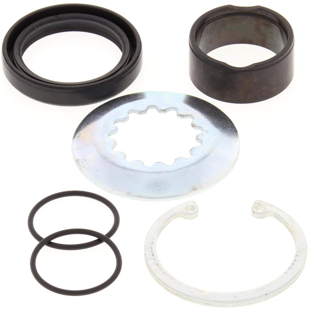 All Balls engine countershaft seal kit 22-54011 showing multiple rubber seals and metal components for motorbike engine repair.