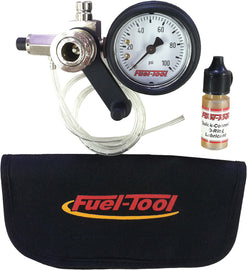 Fuel Tool fuel pressure gauge 62-5102 tool with dial display and connection hose for measuring fuel system pressure.