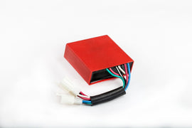 Ricks Motorsport Electric CDI box 27-15206 for motorcycle electrical system, showing the compact black electronic module.