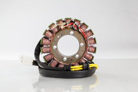 Ricks Motorsport Electric Stator 27-21109 electrical component with windings and mounting points for motorcycle engine repair.