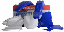 Load image into Gallery viewer, Polisport Plastics white plastic body kit for motorcycle, showing the sleek, molded design with mounting points and smooth finish.