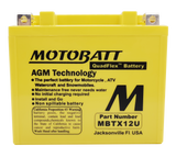 Motobatt - Battery Mbtx12u Sealed Factory Activated - 491-1005