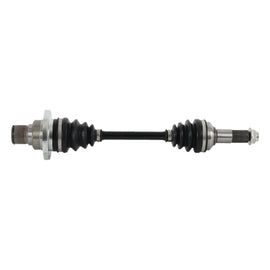 All Balls Drive Axle 536-0095 showing the metal axle with protective rubber boots and mounting components.