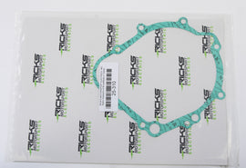 Ricks Motorsport Electric stator cover gasket for motorcycle engine, showing the durable rubber seal with branding details.