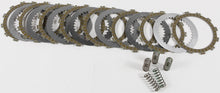 Load image into Gallery viewer, Hinson clutch fiber spring kit for Kawasaki and Suzuki motorcycles, featuring steel components, shown in the image.