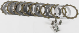 Hinson clutch fiber spring kit for Kawasaki and Suzuki motorcycles, featuring steel components, shown in the image.
