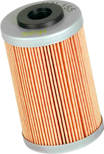K&N oil filter 56-0155 showing a cylindrical automotive oil filter with the K&N logo on the side.