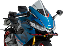 Load image into Gallery viewer, PUIG Z-Racing Smoke Windscreen for motorcycle, clear dark tint, aerodynamic design, fits specific Z-Racing models.