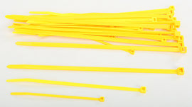 Assorted Cable Ties Yellow 30/Pk