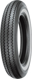 Shinko Classic 240 front and rear tires with white wall, MT90-16 size, bias ply design for motorcycle use.