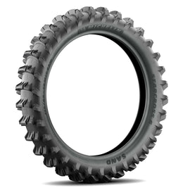 Michelin Starcross 6 Sand rear tire, 100/90-19 size, bias ply, off-road motorcycle tire with tread suitable for sandy terrains.