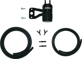 Moroso twin cam air oil separator with V&H Vo2 air cleaner in black for intake and fuel system, part 82-9503.